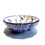 023 Bunzlau Ribbel Schaal 1675X 023 Ribbel Schalen Ø 12 cm